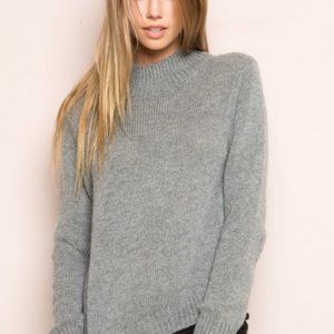 Gray Brandy Melville Turtleneck Sweater